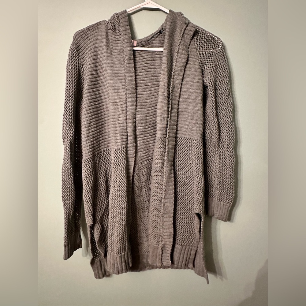 Marled small long cardigan